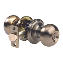 Load image into Gallery viewer, Ace Colonial Antique Brass Entry Lockset KW1 1-3/4 in.