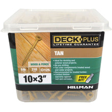 Load image into Gallery viewer, Deck Plus No. 10 X 3 in. L Tan Star Flat Head Exterior Deck Screws 5 lb