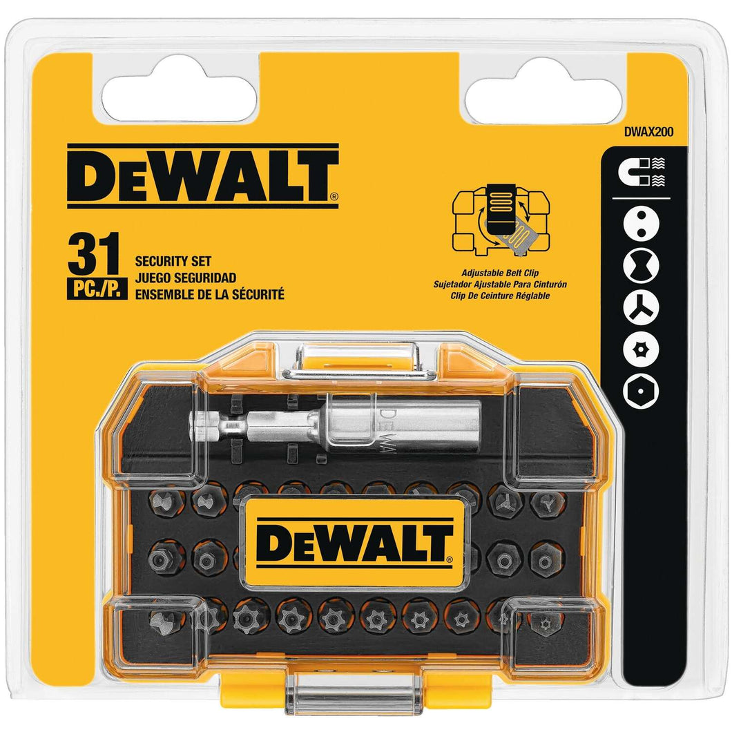 DeWalt Security Bit Set 31 pc