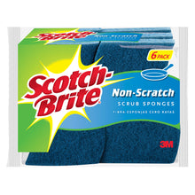 Load image into Gallery viewer, Scotch-Brite Non-Scratch Scrubber Sponge For Multi-Purpose 4.4 in. L 6 pk