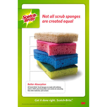 Load image into Gallery viewer, Scotch-Brite Heavy Duty Sponge For Pots and Pans 2.6 in. L 3 pk