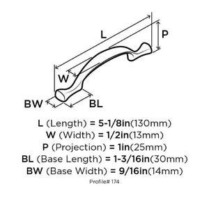 Amerock Allison Cabinet Pull 3 in. Satin Nickel Gray 10 pk