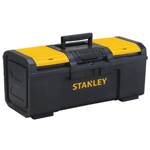 STANLEY Tool Box, 61 lb, Plastic, Black/Yellow, 3 -Compartment