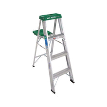 Load image into Gallery viewer, Werner 4 ft. H Aluminum Step Ladder Type II 225 lb. capacity