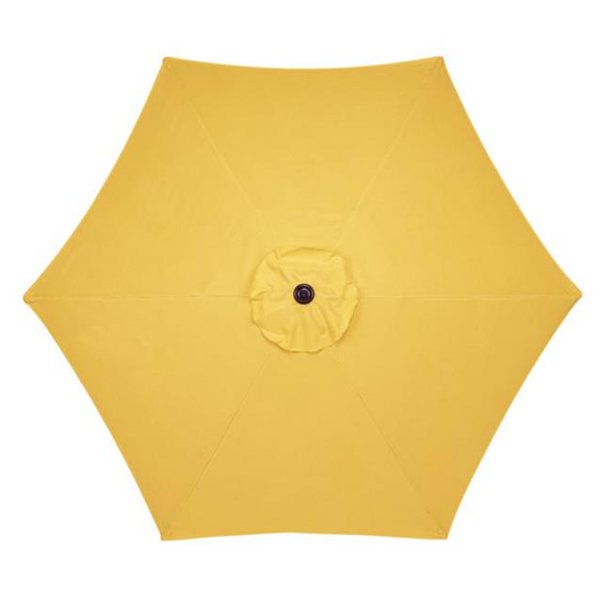 9 ft. Living Accents Yellow Market Umbrella