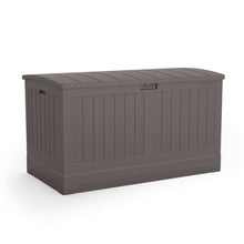 Load image into Gallery viewer, Suncast 58 in. W X 32 in. D Gray Plastic Deck Box 200 gal