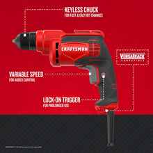 Load image into Gallery viewer, Craftsman 3/8 in. Corded Drill Driver