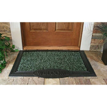 Load image into Gallery viewer, GrassWorx Clean Machine 36 in. L X 24 in. W Evergreen Welcome Indoor and Outdoor Polyethylene/Rubber