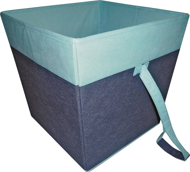 Simple Spaces Storage Bin, 15 X 15 X 15 In, Blue HiPro Ace Supercentre