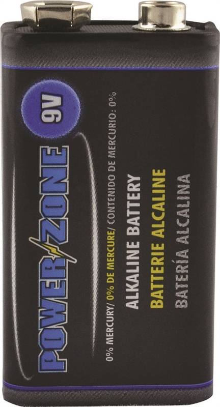 PowerZone Alkaline Battery, 9 V
