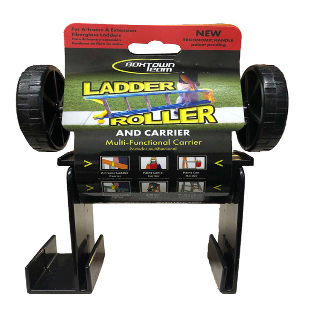 Boxtown Team Plastic Black/Yellow Ladder Roller/Carrier 1 pk