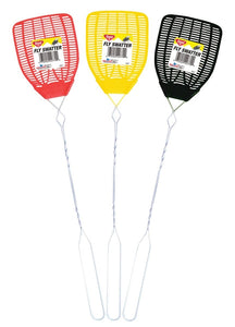 Enoz R-37/51/12 Fly Swatter, Plastic Mesh, Green/Orange/Pink/Purple Mesh
