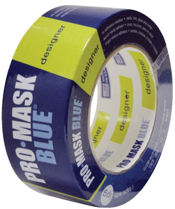 IPG PMD48 Specialty Masking Tape, 60 yd L, 1.88 in W, 5.8 mil Thick, Synthetic Rubber Adhesive, Dark Blue