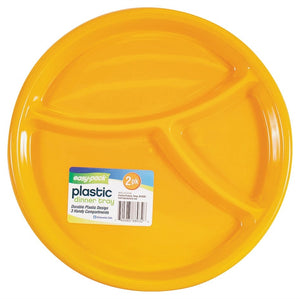 FLP Easy-Pack 8032 3-Section Dinner Tray, Plastic