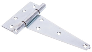 ProSource Heavy Duty T-Hinge, 6 In L 2.6 Mm Thick Door Leaf, Fixed, Steel, Zinc Plated