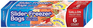 FLP Reclosable - Zip Top Slider Freezer, 1 gal