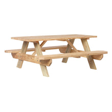 Load image into Gallery viewer, Outdoor Essentials Wood Brown 72 in. Rectangle Picnic Table