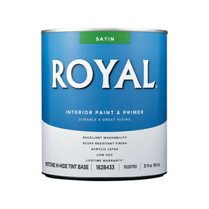 Royal Satin Tint Base Mid-Tone Base Paint Interior 1 qt