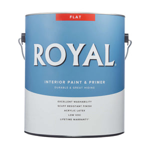 Royal Flat Tint Base Ultra White Base Paint and Primer Interior 1 gal