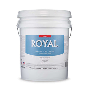 Royal Flat Tint Base Ultra White Base Paint and Primer Interior 5 gal
