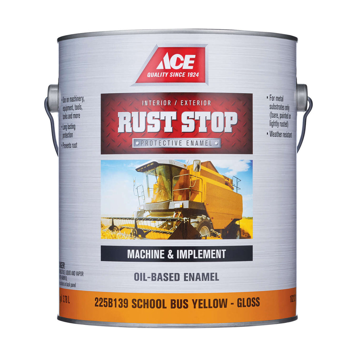 Ace Rust Stop Indoor/Outdoor Gloss School Bus Yellow Oil-Based Enamel ...
