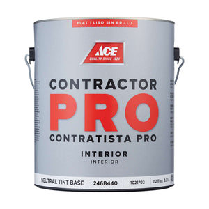 Ace Contractor Pro Flat Tint Base Neutral Base Paint Interior 1 gal