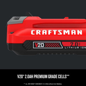 Craftsman 20V MAX 20 V 2 Ah Lithium-Ion Starter Kit 3 pc