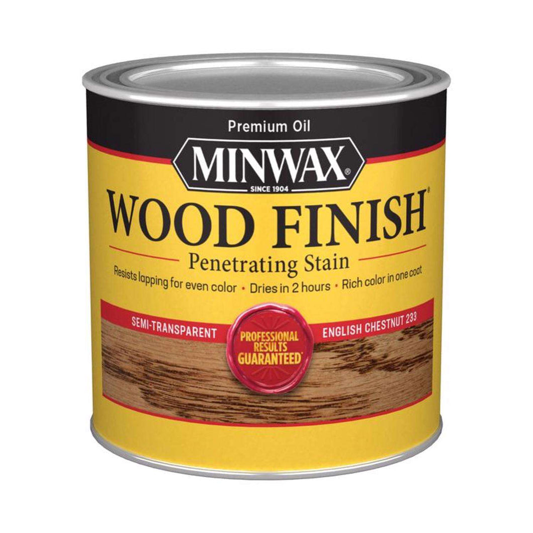 Minwax Wood Finish Semi-Transparent English Chestnut Oil-Based Penetrating Wood Stain 0.5 pt