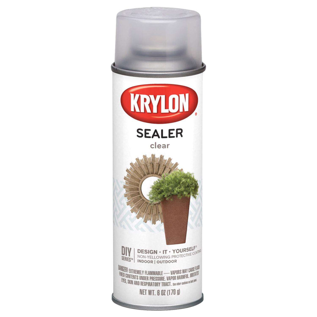 Krylon Sealer Satin Clear Seal Spray Coating 6 oz