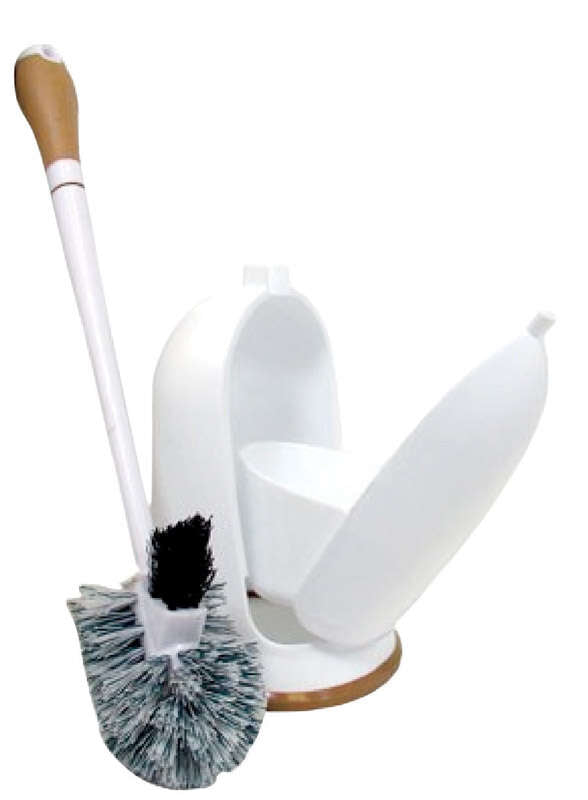 Quickie Home Pro 3.5 in. W Plastic/Rubber Handle Brush and Caddy