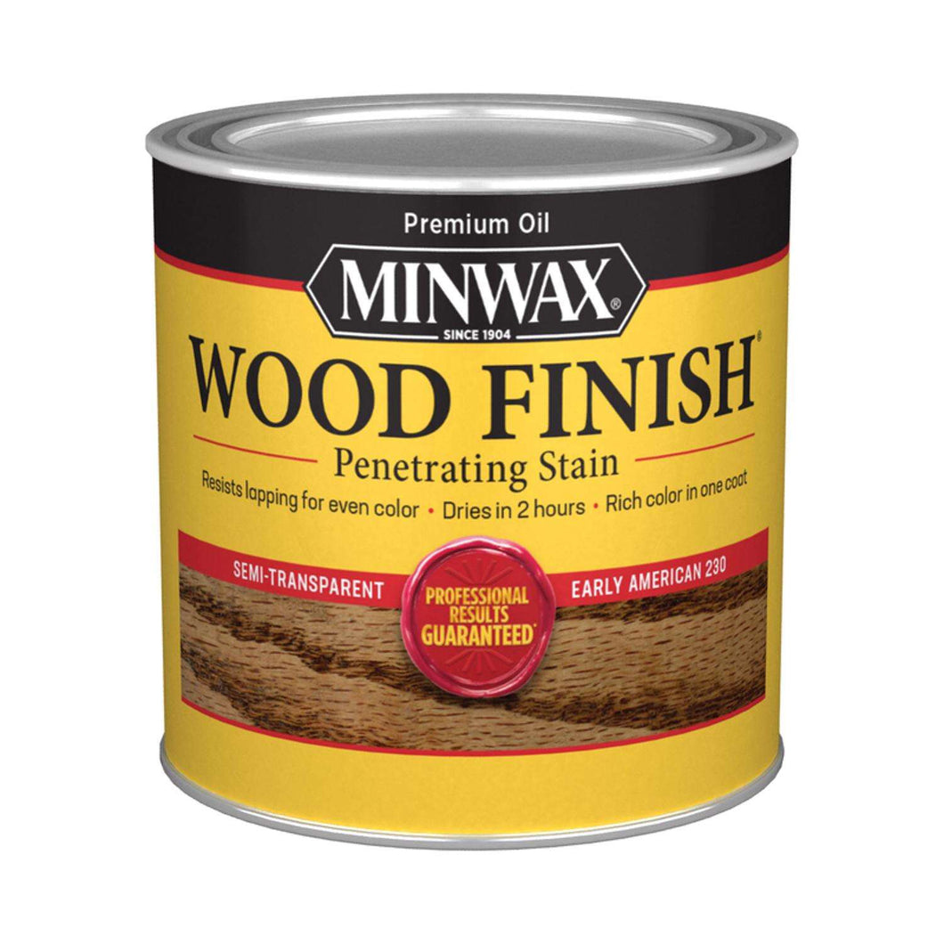 Minwax Wood Finish Semi-Transparent Early American Oil-Based Penetrating Wood Stain 0.5 pt