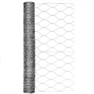 Garden Craft 24 in. H X 50 ft. L 20 Ga. Silver Poultry Netting