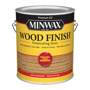 Minwax Wood Finish Semi-Transparent Golden Oak Oil-Based Penetrating Wood Stain 1 gal