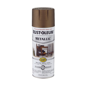 Rust-Oleum Stops Rust Antique Brass Metallic Spray Paint 11 oz