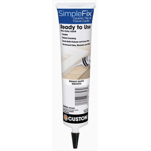 Custom Building Products SimpleFix Bright White Smooth Siliconized Acrylic Tile Caulk 5.5 oz