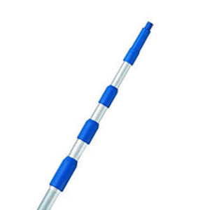 Ettore REA-C-H Telescoping 12 ft. L X 1 in. D Aluminum Extension Pole Silver/Blue