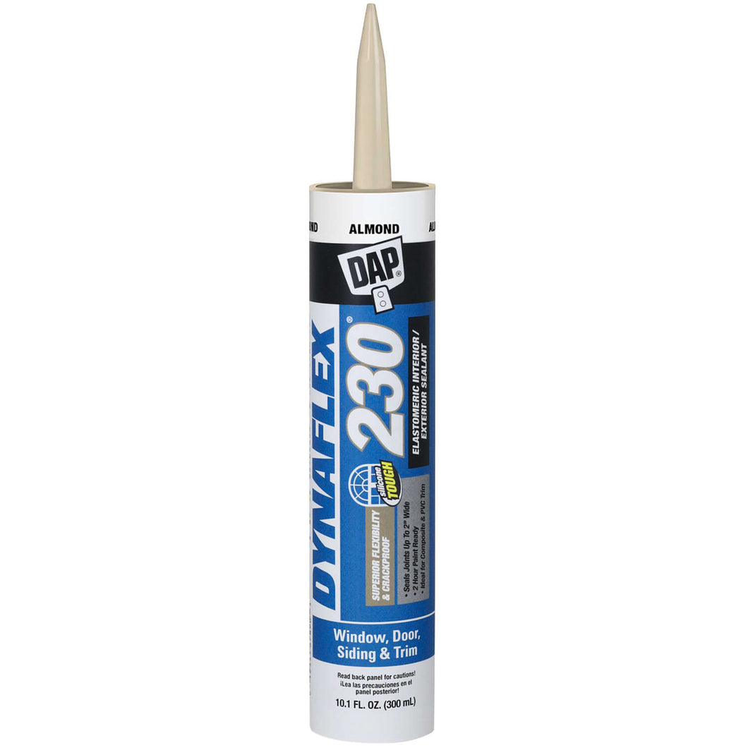 DAP Dynaflex 230 Almond Silicone Door/Siding/ Window Sealant 10.1 oz