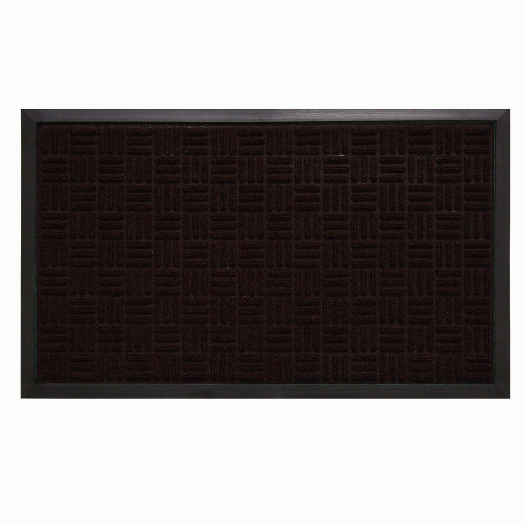 Sports Licensing Solutions 36 L X 24 W Brown Parquet Rubber Nonslip Boot/Shoe Mat