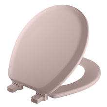 Load image into Gallery viewer, Mayfair Never Loosens Round Pink Molded Wood Toilet Seat