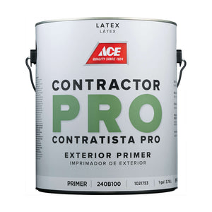 Ace Contractor Pro Primer - Goes on White Primer Exterior 1 gal