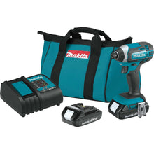 Load image into Gallery viewer, Makita LXT 18 V 1/4 in. Cordless Brushed Impact Driver Kit (Battery &amp; Charger)