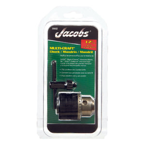 Jacobs 1/2 in. Drill Chuck 1/2 in. 3-Flat Shank 1 pc