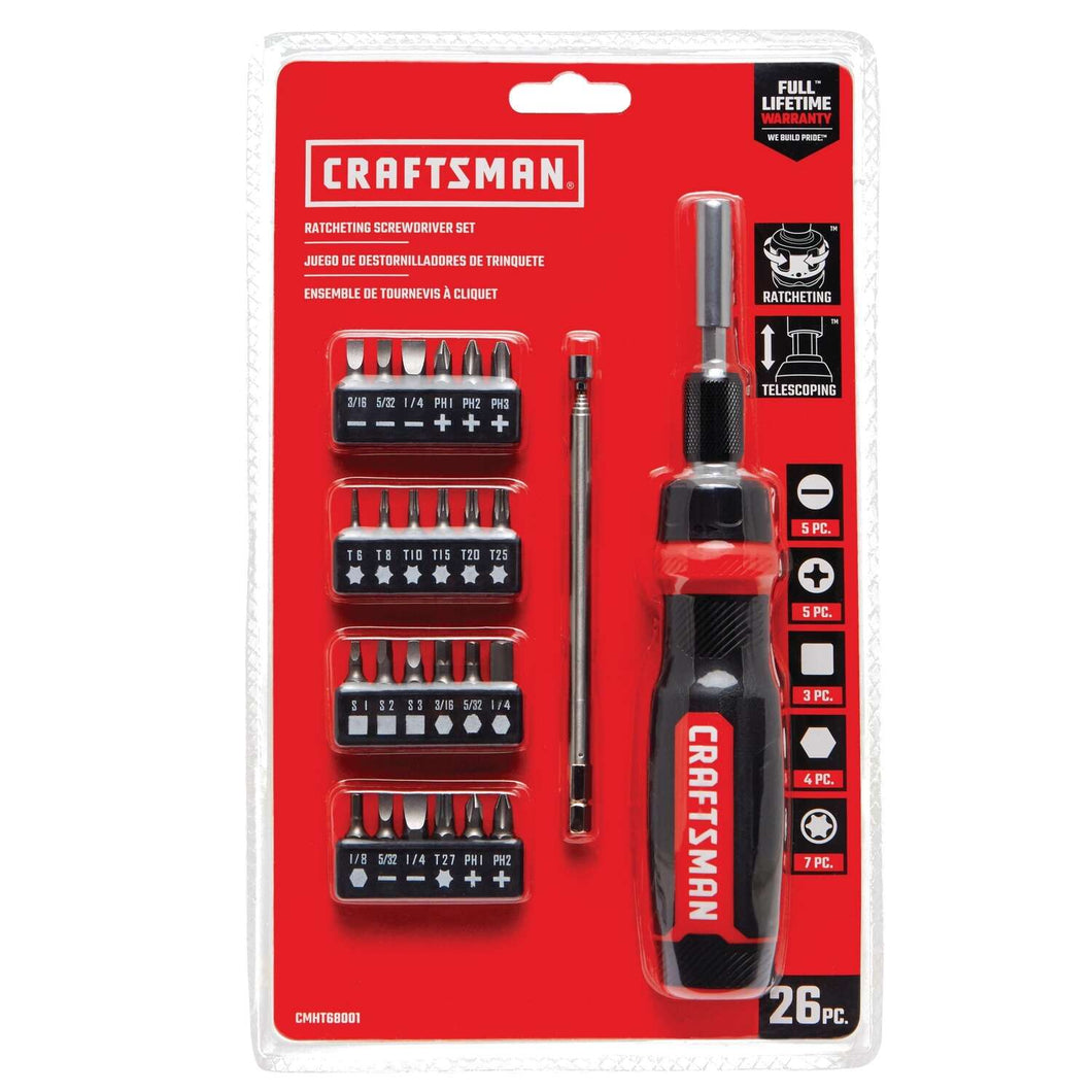 Craftsman 26 pc Ratcheting Multi-Bit Driver