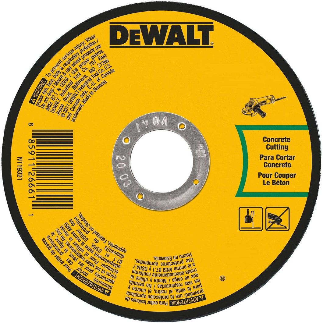 DeWalt 4 in. D X 5/8 in. Aluminum Oxide Masonry Cutting Wheel 1 pc