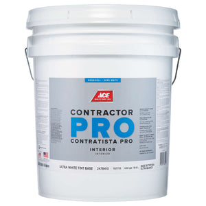 Ace Contractor Pro Eggshell Tint Base Ultra White Base Paint Interior 5 gal