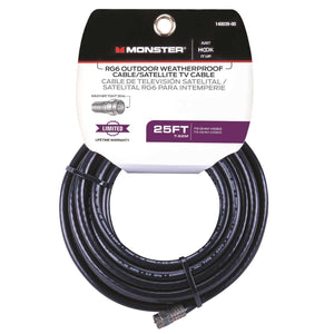 Monster Cable Just Hook It Up 25 ft. Weatherproof Video Coaxial Cable