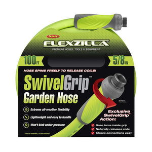 Legacy Flexzilla SwivelGrip 5/8 in. D X 100 ft. L Garden Hose Green