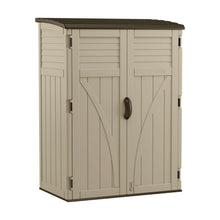 Load image into Gallery viewer, Suncast 4 ft. W x 2 ft. D Plastic Vertical Storage Shed With Floor Kit