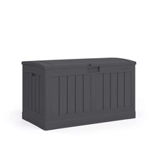 Load image into Gallery viewer, Suncast 37 in. W X 22 in. D Peppercorn Plastic Deck Box 50 gal