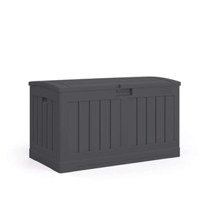 Suncast 37 in. W X 22 in. D Peppercorn Plastic Deck Box 50 gal